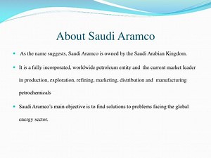 PPT - Saudi Aramco PowerPoint Presentation, free download - ID:7174949