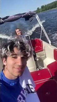 Erstes Mal MOTORBOOT fahren😍 #shorts