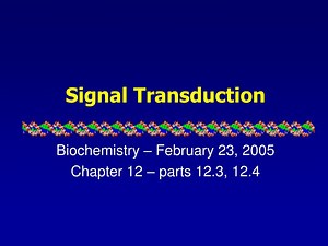 Signal Transduction - SlideServe