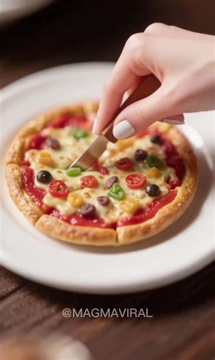 Mini Pizza ASMR 🍕 | Satisfying Pizza Slicing & Falling Slices