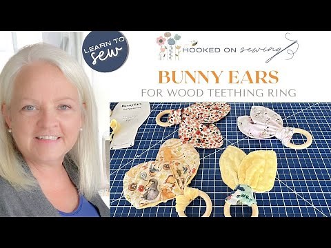 Learn to Sew Bunny Ears for Wood Teething Ring | Janome 8200 Sewing Machine | FREE Sewing Pattern