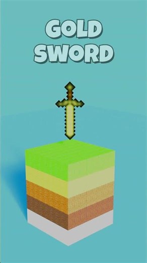 Iron VS Gold VS Diamond Sword #minecraft #simulation #shorts