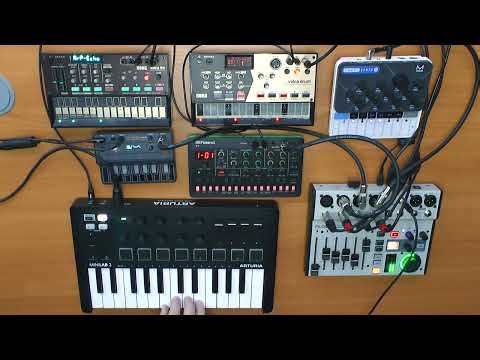 Dawless Jam 5 | Modal CraftSynth 2 | Roland S1 | Behringer JT-4000 | Volca Drum | Volca FM2