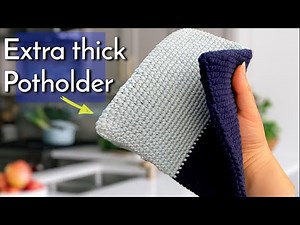 How to crochet potholders for beginners | Potholder crochet gift ideas