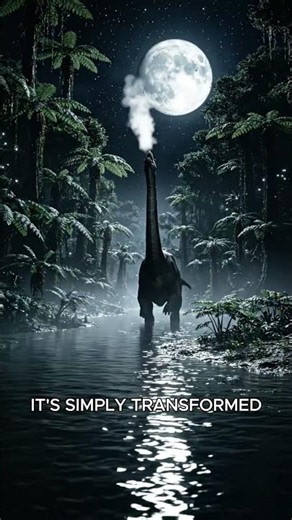The Dinosaur World Changed at Night