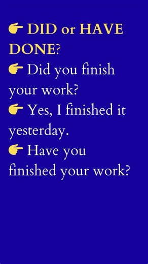 Did or Have Done? Speak Correctly in English #shorts