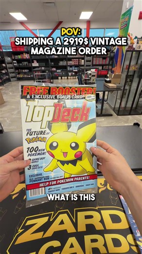 Shipping a Vintage Pokemon Magazine Order