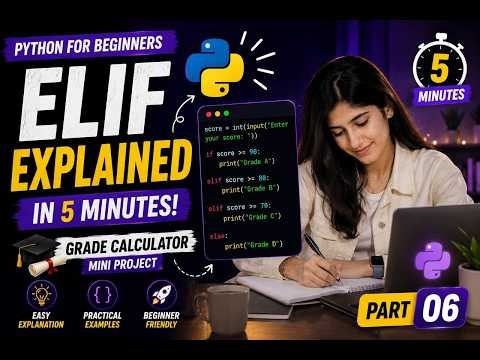 Python Elif Made Easy 🚀 | Grade Calculator Project