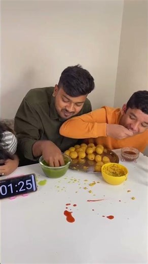 #viral PANI POORI Challenge😱🔥 #food #mukbang #shorts