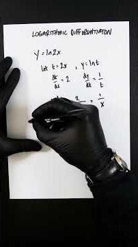 Differentiating Natural Logs / Ln(x) #ln #differentiation
