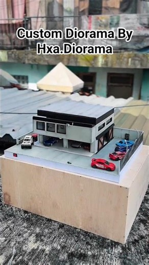 CUSTOM DIORAMA BENGKEL BY HXA.DIORAMA | FOLLOW TIKTOK @HXA.DIORAMA #custom #diorama #hotwheels #fyp
