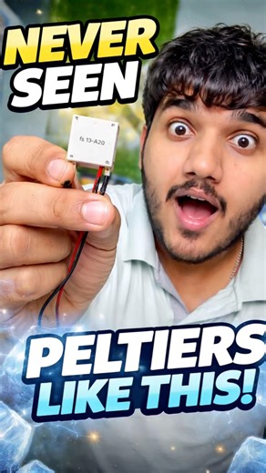 😱 You’ve NEVER Seen a Peltier Module This Small! #peltier #tech #electronics #experiment #cooling