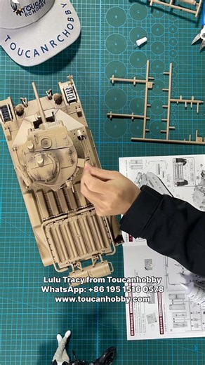 DIY assembly of the RC tank ! Gotta make it look perfect! #Rc #Toucanhobby #scale #tank #rcmodel #model #fyp #diy | Toucanhobby RC Model