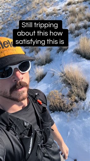 Magic desert unmelting trail sugar everywhere. So fun to run through, honestly. #asmr #ultra #training