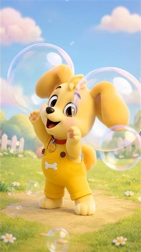 Puff Puppy’s Bubble Ears 🐶🫧 | Cute & Funny Short