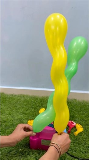 Super Fast big Snake Balloon Blow Up with Electric Machine #balloon #satisfyingvideo