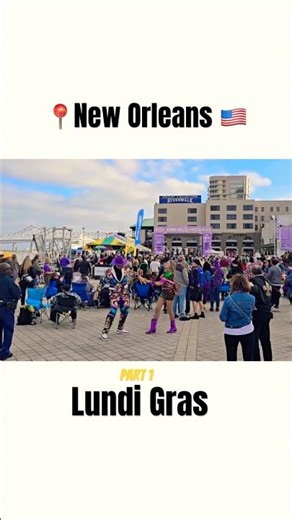 Lundi Gras in New Orleans 🇺🇸 #fun #shorts #crazy #travel #viral
