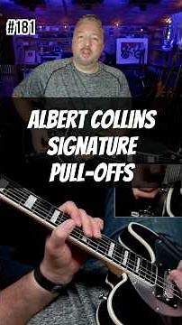 Albert Collins Signature Pull-Offs #bluesguitar #guitarlesson #albertcollins