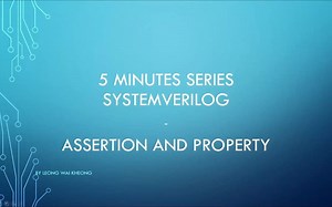 SystemVerilog每天5分钟 - 17 Assertion and Property