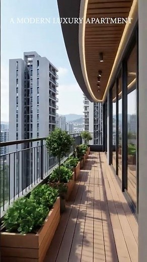 Luxury Modern Balcony Terrace Design