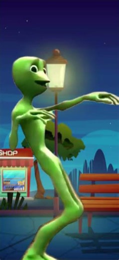 A manga-style alien performs a fun, bouncy space dance. #aliendance #alienremix #dametucosita