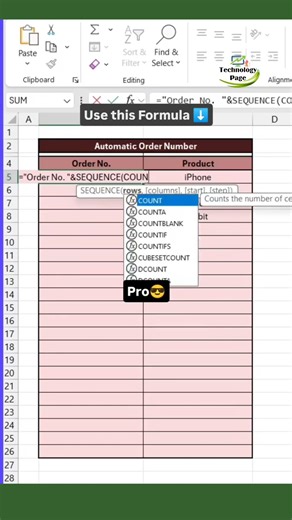Excel Shortcut | Automatic serial number insert in excel | #viral #shorts #excelshortcuts #exceltips