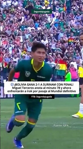🇧🇴⚽ BOLIVIA DEFEATS SURINAME 2-1! PENALTY GOAL BY MIGUEL TERCEROS! WORLD CUP 2026 PLAYOFFS 🔥🌍