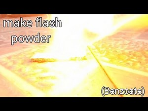 how to make flash powder without AL | using benzoate