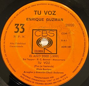 Enrique Guzmán - Tu Voz