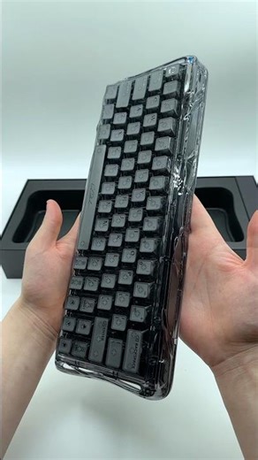 Fully Transparent Hall Effect Keyboard | GravaStar Mercury V60 #keyboard #gamingkeyboard #magnetic