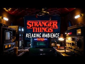 Stranger Things Ambience: The Squawk Radio Station (WSQK) | Rain Sounds and Music to Relax (6 HOURS)