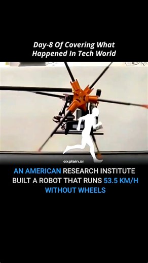 AI | Technology on Instagram: "Day-8 of posting daily Tech News 📰 A groundbreaking innovation in robotics just happened — an American research institute has developed a high-speed legged robot capable of running at 53.5 km/h without using wheels. Instead of traditional mobility designs, this robot relies purely on advanced leg mechanics, precision balance, and next-generation AI motion control systems. This milestone represents a massive leap forward in robotics engineering, artificial intellig