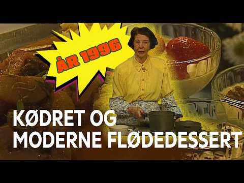 Kirsten Hüttemeier laver moderne italiensk dessert (år 1996)