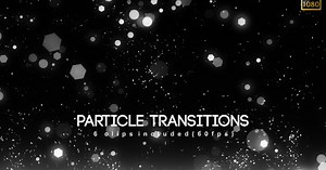 Shimmering Light Particle Overlay Transitions