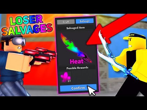 MM2 1v1 LOSER SALVAGES A CHROMA!