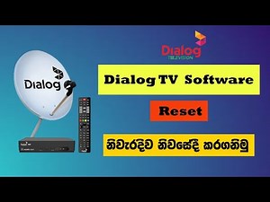 Dialog TV SOFTWARE Reset