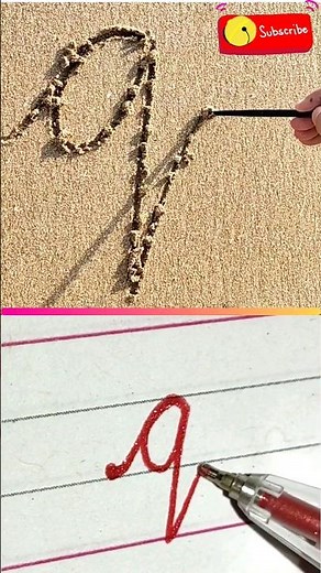 How to write small case letter ''q'' in cursive || lesson 27 || ‪@neetatutorials‬