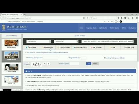 Case Number Search - Case Status - District Court Services