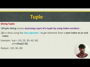 Tuple and Tuple methods
