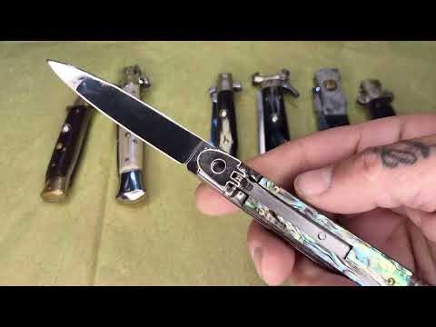 Diffrent types of switchblades #history #art #knifecommunity #collectibles #antique