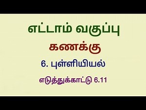 Class 8 Maths Chapter 6 Example 6.11