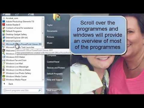 Computer Basics - The Start Menu - Meganga First Click Courses for Seniors