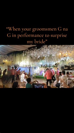 Surprising the Bride with a Groomsmen Dance Performance
