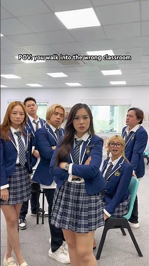 POV: you walk into the wrong classroom 😨