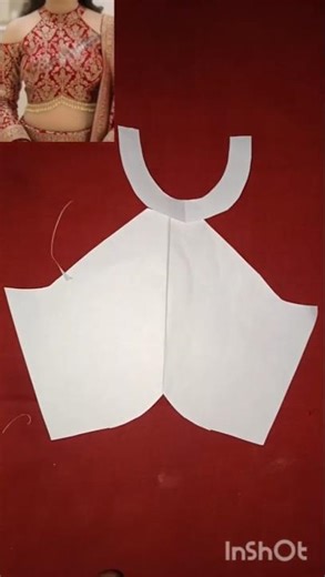 new model halter nack blouse design 😍 cutting ✂️#shortvideo