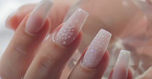 Semi Clear Frost Snowflake Nail Art Tutorial