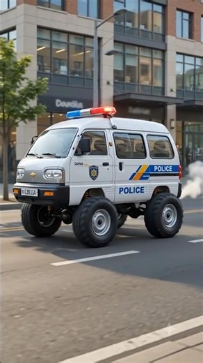 🚐➡️🚔 What If Damas Became a Police Car? 😂