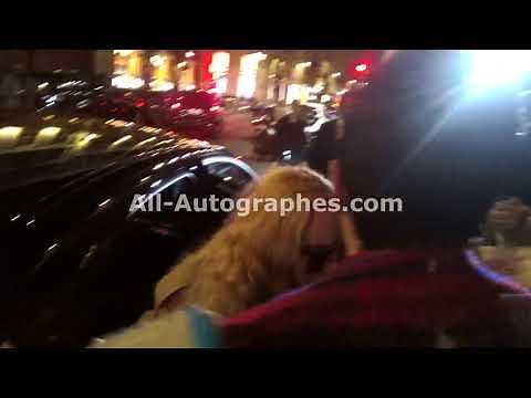 Madonna signing autographs in Paris