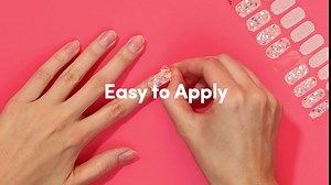 Dashing Diva Glaze Nail Strips - See Through Blue | Works with Any LED Nail Lamp | Chip Resistant, Semicured Gel Nail Strips | Contains 34 Salon Quality Nail Wraps, 1 Prep Pad, 1 Nail File