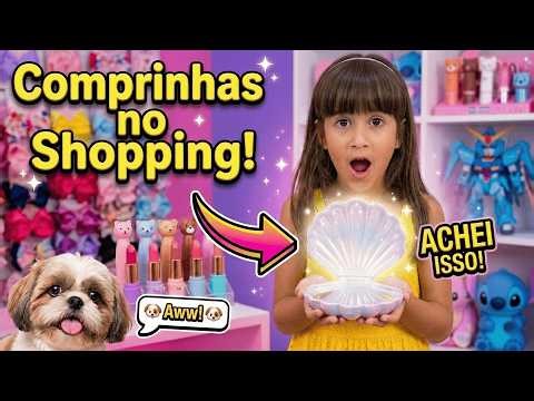 FIZEMOS COMPRINHAS NO SHOPPING COM OS CACHORRINHOS! 🐶🛍️ (Achei um Espelho Mágico!)